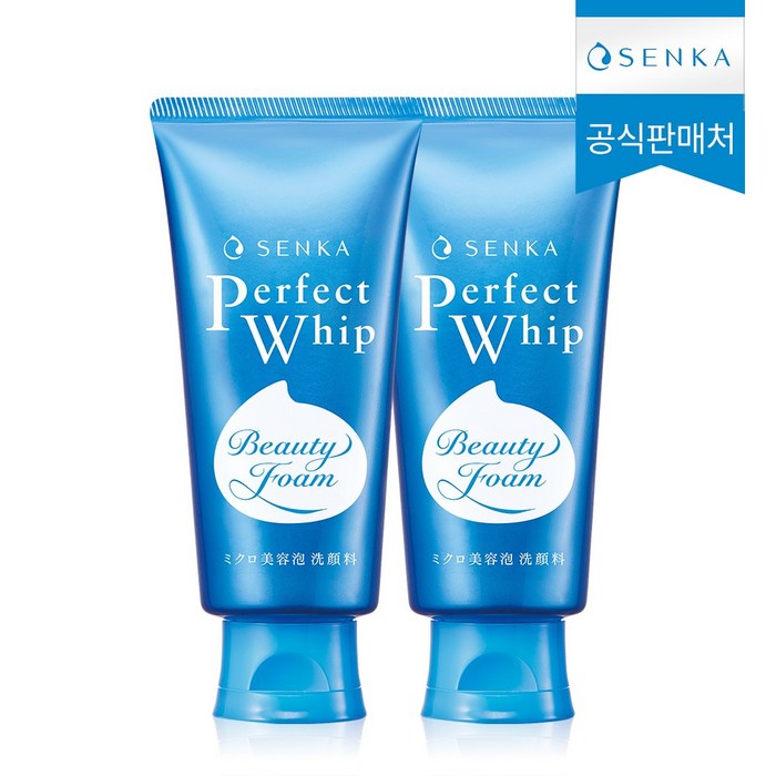 센카 퍼펙트 휩 페이셜 워시, 120g, 2개